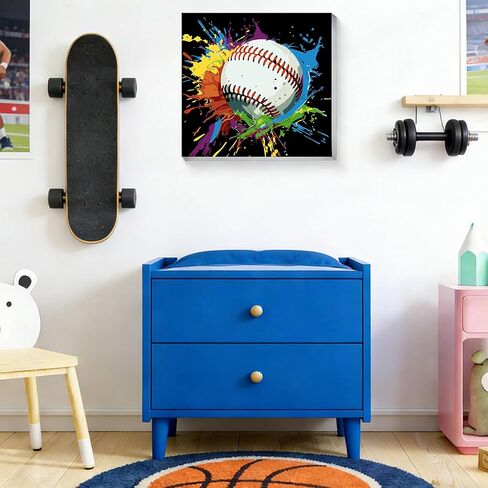 bleihum Game Paint by Numbers Kit for Kids with Frame Wooden Easel, Controller Paint by Number Kids, DIY Acrylic Painting by Numbers for Teen Boys Gamer Room Decor 8x8 Inch in Saudi Arabia
