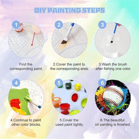 bleihum Game Paint by Numbers Kit for Kids with Frame Wooden Easel, Controller Paint by Number Kids, DIY Acrylic Painting by Numbers for Teen Boys Gamer Room Decor 8x8 Inch in Saudi Arabia