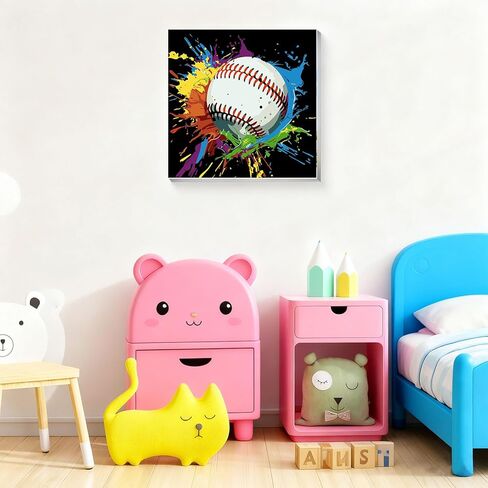 bleihum Game Paint by Numbers Kit for Kids with Frame Wooden Easel, Controller Paint by Number Kids, DIY Acrylic Painting by Numbers for Teen Boys Gamer Room Decor 8x8 Inch in Saudi Arabia
