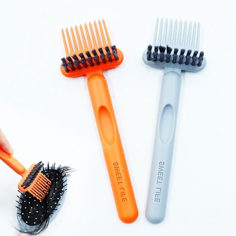 2 Pack Hair Brush Cleaner and Remover Tool, Cleaning Brush for Removing Hair and Dust, Hairbrush Cleaner Tool, Portable Remover Rake for Home and Salon Use in Saudi Arabia