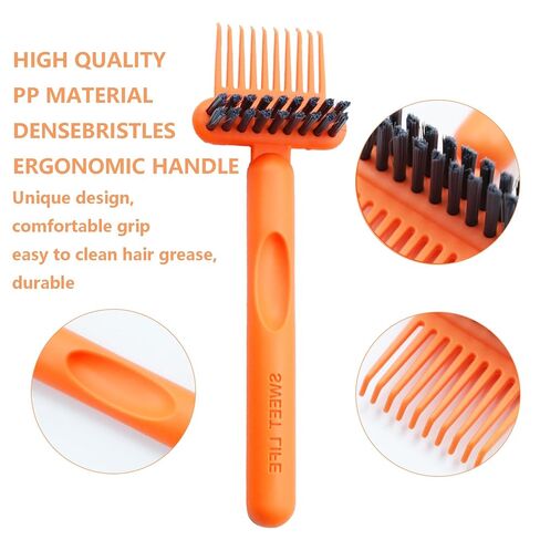 2 Pack Hair Brush Cleaner and Remover Tool, Cleaning Brush for Removing Hair and Dust, Hairbrush Cleaner Tool, Portable Remover Rake for Home and Salon Use in Saudi Arabia