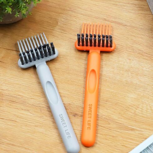 2 Pack Hair Brush Cleaner and Remover Tool, Cleaning Brush for Removing Hair and Dust, Hairbrush Cleaner Tool, Portable Remover Rake for Home and Salon Use in Saudi Arabia