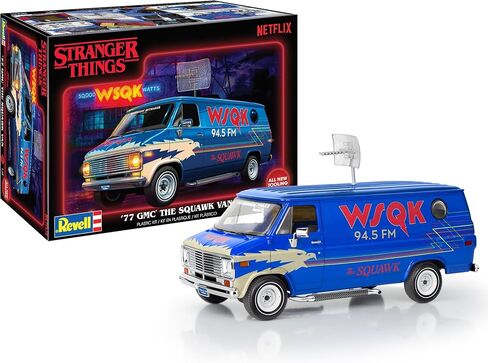 مجموعة بناء نموذج ريفيل 14578 Stranger Things '77 GMC® The Squawk Van بمقياس 1:25 مكونة من 69 قطعة من المستوى 3 in Kuwait