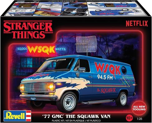 مجموعة بناء نموذج ريفيل 14578 Stranger Things '77 GMC® The Squawk Van بمقياس 1:25 مكونة من 69 قطعة من المستوى 3 in Kuwait