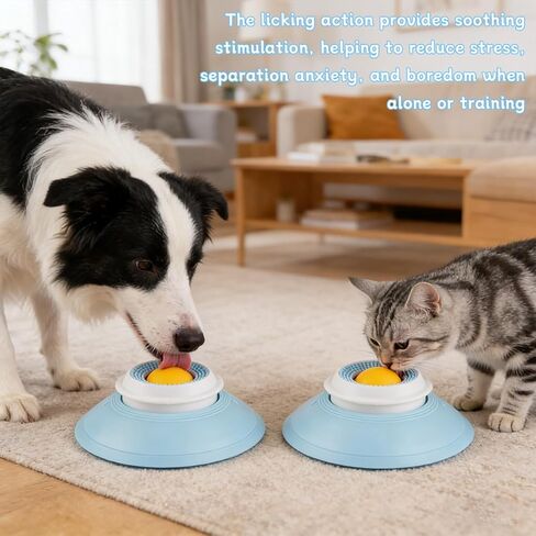 2026 New Lick Sphere Dog، موزع علاج كرة لعق الكلاب البطيء لتخفيف القلق، وعاء لعق غير قابل للانزلاق، ألعاب إثراء، مناسب لجميع أنواع الكلاب/القطط in Kuwait