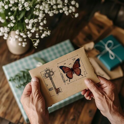 GLOBLELAND مخطط صغير ضوء التشبث المطاط ختم 22 × 18 سم لمبة البوصلة EVA Cling Mount Stamps فراشة مفتاح المطاط طوابع مجموعة لصنع البطاقات ألبوم الصور ديكور الديكور DIY سكرابوكينغ in Kuwait