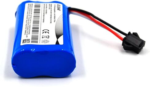 (2-Pack) 7.4V 1500mAh Li-ion Battery Replacement for RC Car Huina 1575, DEERC D60, Stunt Watch, Off-Road Clamping Vehicle with SM-3P Plug and USB Charging Cable in Saudi Arabia