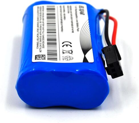 (2-Pack) 7.4V 1500mAh Li-ion Battery Replacement for RC Car Huina 1575, DEERC D60, Stunt Watch, Off-Road Clamping Vehicle with SM-3P Plug and USB Charging Cable in Saudi Arabia