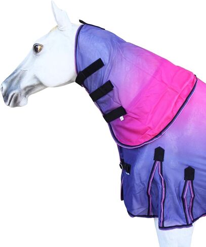 74" Horse Light Summer Spring Airflow Mesh Removable Neck Pink Ombre 73159 in Saudi Arabia
