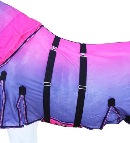 74" Horse Light Summer Spring Airflow Mesh Removable Neck Pink Ombre 73159 in Saudi Arabia
