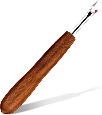 ZMAAGG Seam Ripper، كسارات الدرزات للخياطة، إزالة الغرز بمقبض خشبي للخياطة والحرف اليدوية (كبيرة) in Kuwait