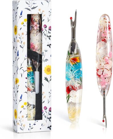 Reessy Seam Ripper Set, Small & Large Stitch Remover Tools with Resin Handles, Thread Pick Seam Cutter for Sewing, Stitch Removal, Alterations, Quilting & Crafts in Kuwait