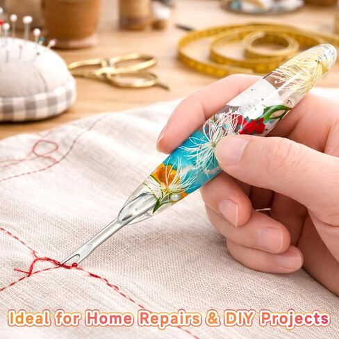 Reessy Seam Ripper Set, Small & Large Stitch Remover Tools with Resin Handles, Thread Pick Seam Cutter for Sewing, Stitch Removal, Alterations, Quilting & Crafts in Kuwait