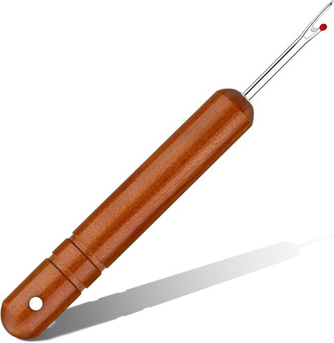 ZMAAGG Seam Ripper، كسارات الدرزات للخياطة، إزالة الغرز بمقبض خشبي للخياطة والحرف اليدوية (كبيرة) in Kuwait