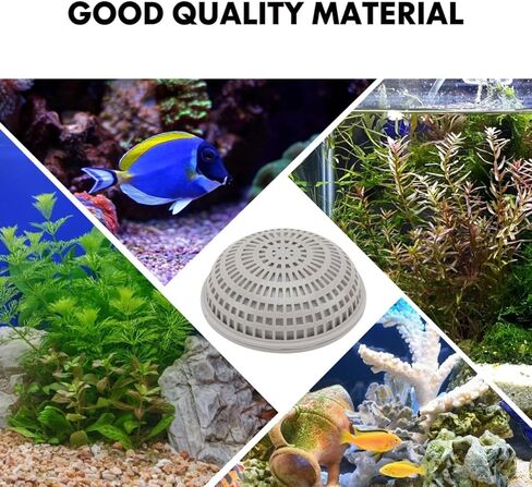balacoo Aquatic Plant Breeding Box Hemisphere 3.14X3.14X1.57 Inch with Permeable Holes for Freshwater Fish Tank Isolation and Water Grass Holder in Saudi Arabia