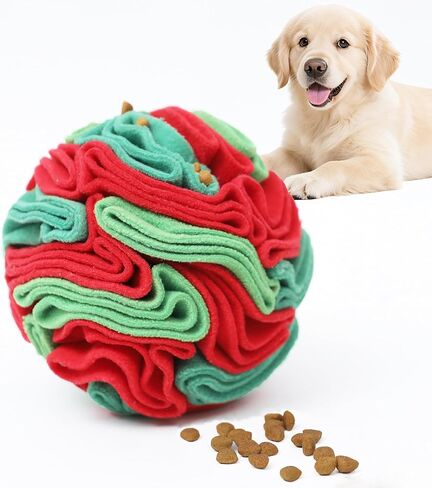 Snuffle Ball - Snuffle Ball for Small Dogs, Interactive Dog Toys to Keep Them Busy, Puppy Dog Puzzle Toy with Storage Bag Machine Washable in Kuwait