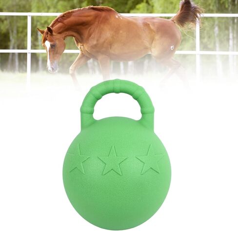 gernie Horse Jolly Ball, Jolly Tug Horse Toy with Fruit Flavor, Slow Bounce Rubber Anti Burst Horse Ball Toy Interactive Horse Play Ball for Equestrian Training Game, Horse Soccer Ball in Saudi Arabia