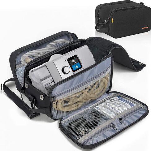حقيبة السفر CPAP متوافقة مع Resmed Airsense 11 ، Airsense 10 Machine and Assories ، حالة التخزين المحمولة المحمولة متوافقة مع Airsense 10 Elite ، Airstart 10 ، Philips Dreamstation 12 "× 8.7" × 7 " in Saudi Arabia