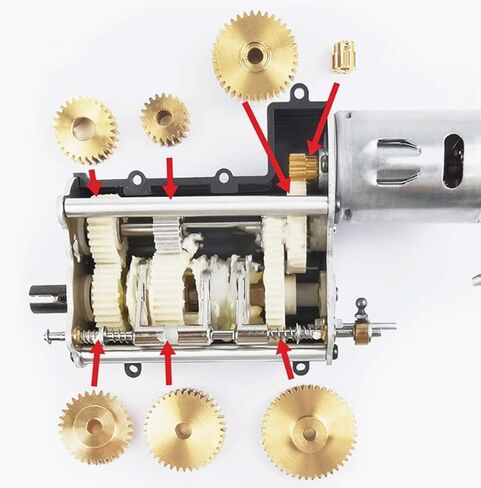 Transmission Gearbox Gears Set Parts for Tamiya Tractor Trailer 1/14 RC Car in Saudi Arabia