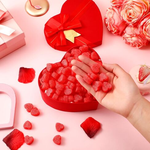 1200 Pcs Valentine Gift Box Filler Shreds Mini Heart Shaped Foam Beads Basket Filler for Valentine's Day Wedding Party Crafts DIY Package Birthday Gift Wrapping Decoration Supplies, Red in Saudi Arabia