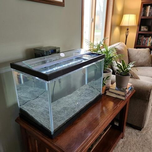 Sawysine 2 Set Aquarium Glass Canopy 19.33" x 9.65" x 0.12" Aquarium Fish Tank Lid 10 Gallon Canopy Cover with Center Brace for Fish, Clear in Saudi Arabia