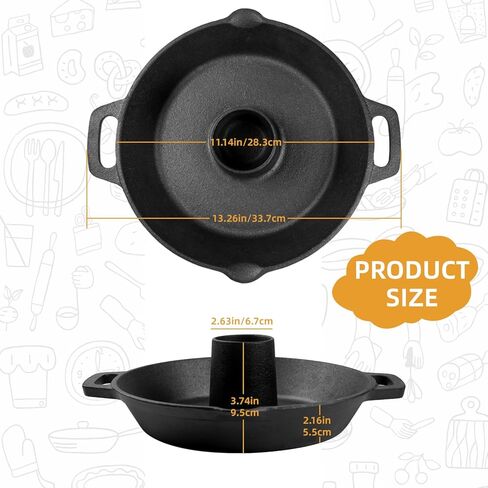 الحديد الزهر العمودي شوّاية دجاج البيرة يمكن الدجاج الوقوف 11 بوصة شواء عموم شواية البطاطس للدواجن اللذيذة العصير in Kuwait