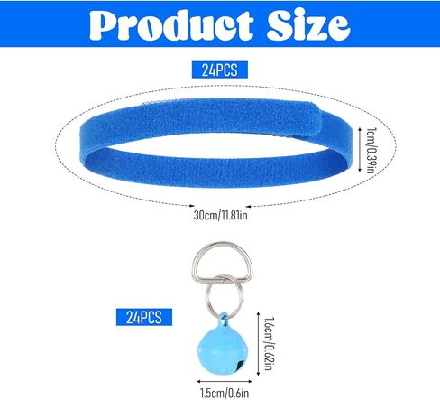 24Pcs Newborn Puppy Collars Tiny Kitten Collar with Bell Baby Kitten Puppy Whelping Collars for Small Newborn Kittens Puppies in Saudi Arabia