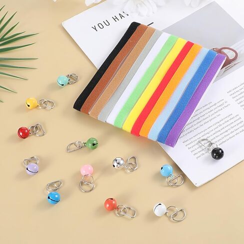 24Pcs Newborn Puppy Collars Tiny Kitten Collar with Bell Baby Kitten Puppy Whelping Collars for Small Newborn Kittens Puppies in Saudi Arabia