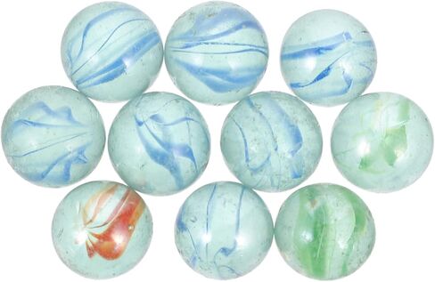 SUPVOX 10pcs Boys and Girls Glass Marbles for Physics Experiments Fish Tank Decorations and Educational Laboratory Supplies Random Style in Saudi Arabia