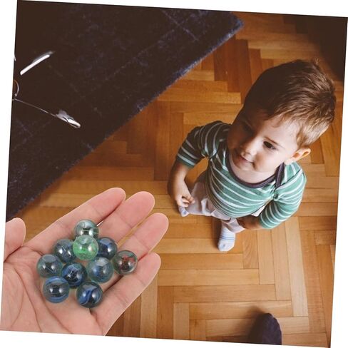 SUPVOX 10pcs Boys and Girls Glass Marbles for Physics Experiments Fish Tank Decorations and Educational Laboratory Supplies Random Style in Saudi Arabia
