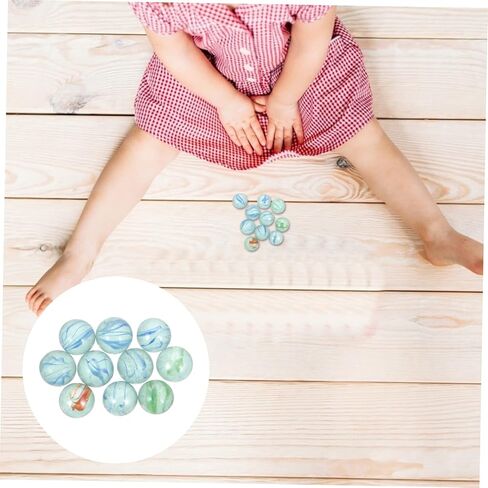 SUPVOX 10pcs Boys and Girls Glass Marbles for Physics Experiments Fish Tank Decorations and Educational Laboratory Supplies Random Style in Saudi Arabia