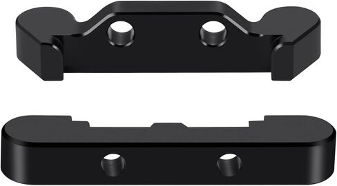 Aluminum RC Car Rear Arm Mount Tie Bar Mount Accessory Compatible with Losi 1/16 Mini-B RC Crawler Car Buggy - 2Pc Set Upgrade Replacement Parts Black Rear Suspension Arm Mount in Saudi Arabia