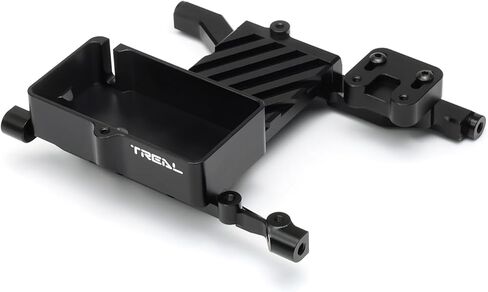 TREAL Aluminium 7075 ESC Tray Servo Mount Braket CNC ترقيات آلية لمحور SCX6 (أسود) in Saudi Arabia