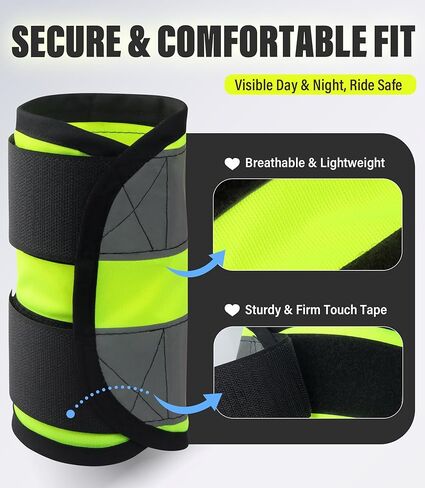 2/Pack Horse High Visibility Leg Gear, Horse Leg Wraps Add Safety, Breathable Wraps Easy to Put on in Saudi Arabia