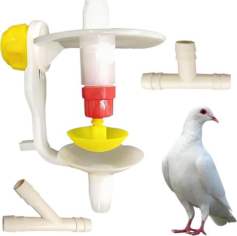 Bird Water Dispenser - Multifunctional Automatic Pet Waterer - Pigeon Water Bottle - for Macaws Sparrow Parakeet Lovebird Conures Cockatiels Finches Garden Yard Balcony in Kuwait