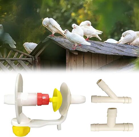 Bird Water Dispenser - Multifunctional Automatic Pet Waterer - Pigeon Water Bottle - for Macaws Sparrow Parakeet Lovebird Conures Cockatiels Finches Garden Yard Balcony in Kuwait