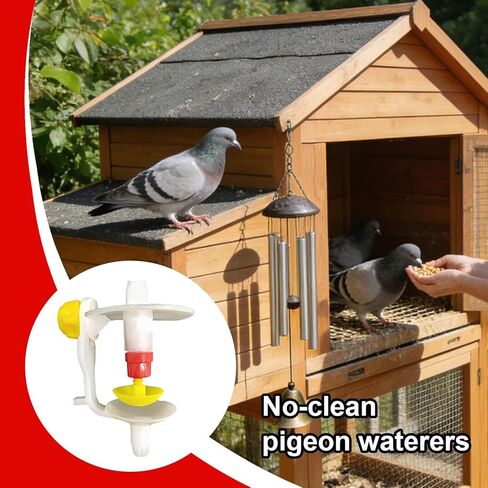 Bird Water Dispenser - Multifunctional Automatic Pet Waterer - Pigeon Water Bottle - for Macaws Sparrow Parakeet Lovebird Conures Cockatiels Finches Garden Yard Balcony in Kuwait