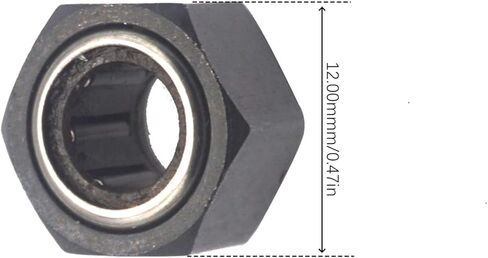 RC 12 mm Hex Nut One Way Bearing R025 RC Pull Start Parts Compatible with Vertex VX 18 16 SH21 12mm Engine for Traxxas HSP Redcat Himoto 1/10 Nitro RC Cars in Saudi Arabia