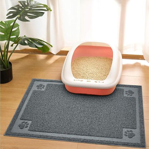 UPSKY Large Cat Litter Mat Trapper 35"×23" Traps Litters from Box and Paws Scatter Control for Folding Trapping Mat Soft for Floor on Sensitive Kitty Paws Easy to Clean in Saudi Arabia