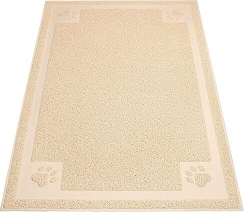 UPSKY Large Cat Litter Mat Trapper 35"×23" Traps Litters from Box and Paws Scatter Control for Folding Trapping Mat Soft for Floor on Sensitive Kitty Paws Easy to Clean in Saudi Arabia