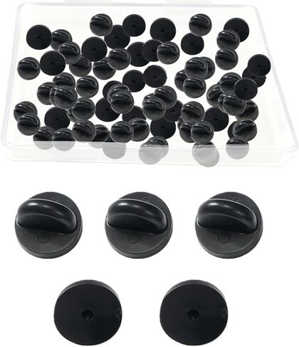 Lapel Pin Backings,150 PCS PVC Rubber Backings for Pins,Butterfly Clutch Pin Backs for Uniform Badge Replacement,Lapel Pin Badge Backs Holders Keepers in Kuwait