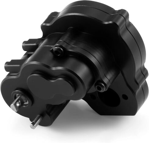 RCLIONS Complete Metal Transmission Case Center Gearbox with Brass Gear for 1/18 FMS FCX18 LC80 RC Crawler Car Upgrades Parts Accessories in Saudi Arabia