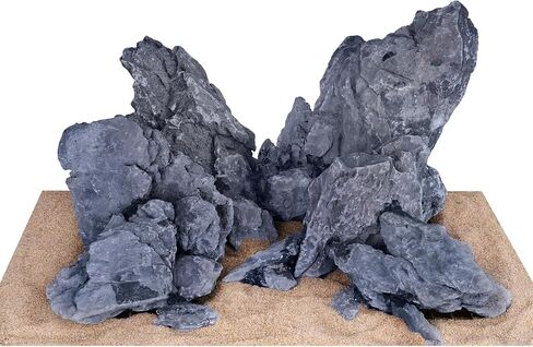 20LB Seiryu Rock Stone for Aquascaping,4-6 inch Natural Aquarium Landscape Stones for Aquariums,Fish Tank Decor Rocks for Landscaping, Paludariums & Micro Landscapes in Saudi Arabia