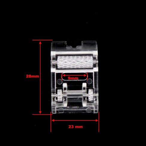 2 Pcs Roller Sewing Machine Presser Foot - Fits All Low Shank Snap-On Singer, Brother, Babylock, Euro-Pro, Janome, Kenmore, White, Juki, New Home, Simplicity, Elna and More in Saudi Arabia
