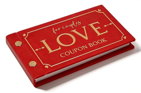 JULEASEL Love Coupons for Him – 30 Blank Personalized Coupons | Romantic Valentines Gifts for Him, Thoughtful Valentines Day Gifts for Husband, Cute Vday Gift for Boyfriend (Ruby Red) in Saudi Arabia