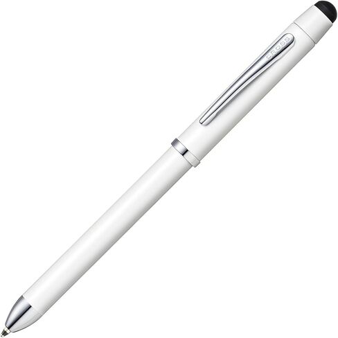 Cross Tech3+ Refillable Multi-Function Ballpoint Pen with Stylus, Medium Ballpen And Pencil, Includes Premium Gift Box - Pearl White in Saudi Arabia