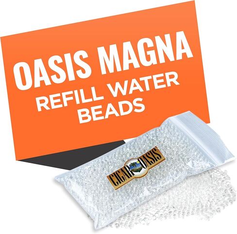 Cigar Oasis Magna Refill Water Beads - Optimal Humidor Solution for Stable Humidity, Compatible with Magna 3.0 and Older Models, Ideal for Humidification in Cigar Humidors in Saudi Arabia