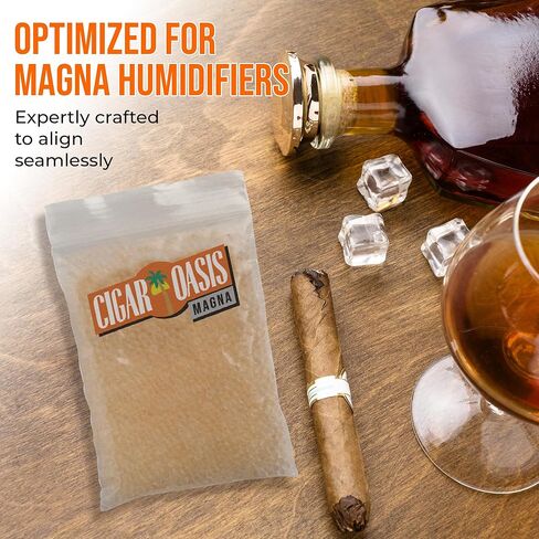 Cigar Oasis Magna Refill Water Beads - Optimal Humidor Solution for Stable Humidity, Compatible with Magna 3.0 and Older Models, Ideal for Humidification in Cigar Humidors in Saudi Arabia