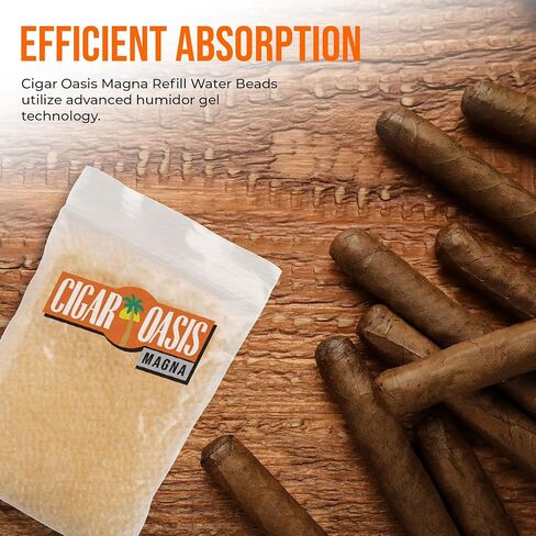 Cigar Oasis Magna Refill Water Beads - Optimal Humidor Solution for Stable Humidity, Compatible with Magna 3.0 and Older Models, Ideal for Humidification in Cigar Humidors in Saudi Arabia