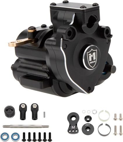 MEUS RACING Dual Speed Transmission Overdrive Gearbox for Vanquish Optic H10 1/10 RC Crawler (Black) in Saudi Arabia